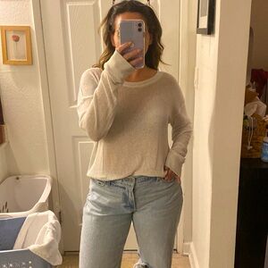 Splendid sheer long sleeve top